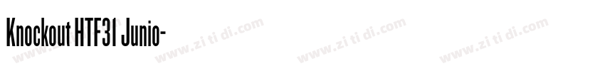 Knockout HTF31 Junio字体转换
